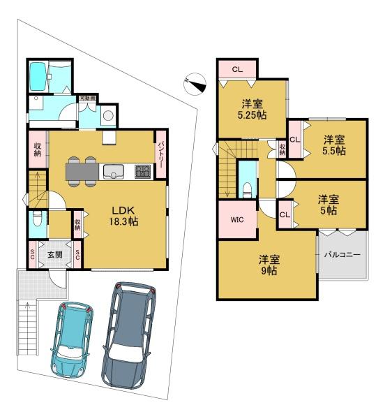 長岡京市奥海印寺坂ノ尻の新築一戸建