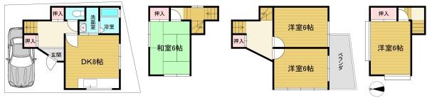 向日市上植野町中福知の中古一戸建