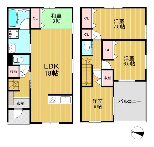 向日市物集女町北ノ口の中古一戸建