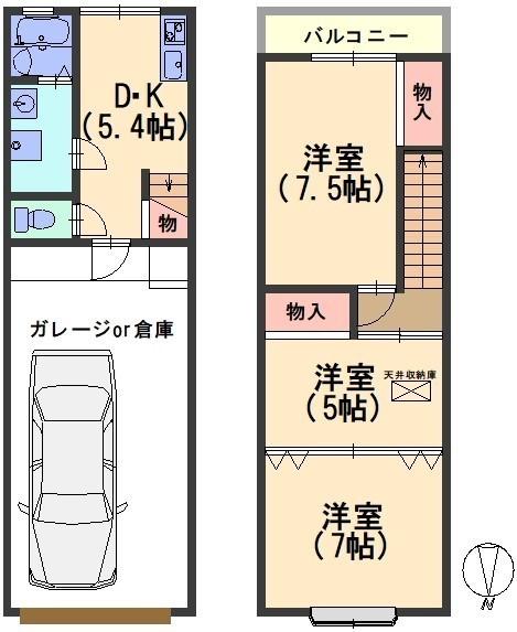 京都市伏見区羽束師菱川町の中古一戸建