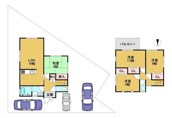 京都市伏見区久我森の宮町の新築一戸建