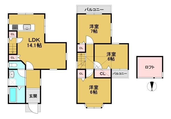 京都市伏見区久我西出町の中古一戸建