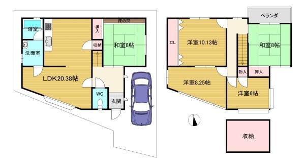 京都市南区久世大薮町の中古一戸建