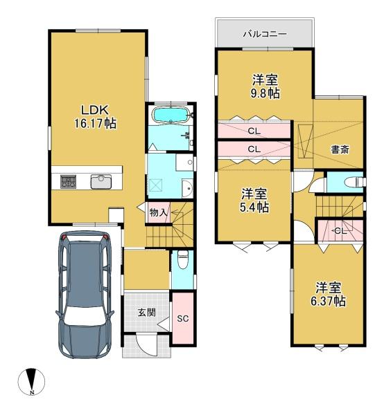 長岡京市馬場図所の中古一戸建