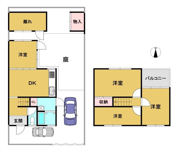 京都市伏見区久我森の宮町の中古テラスハウス