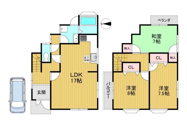 京都市伏見区久我御旅町の中古一戸建