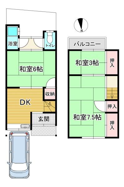向日市寺戸町三ノ坪の中古一戸建