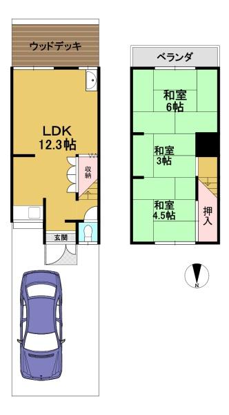 京都市伏見区羽束師菱川町の中古一戸建