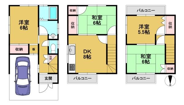 京都市伏見区久我御旅町の中古一戸建て