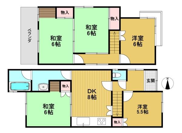 京都市南区久世築山町の中古一戸建