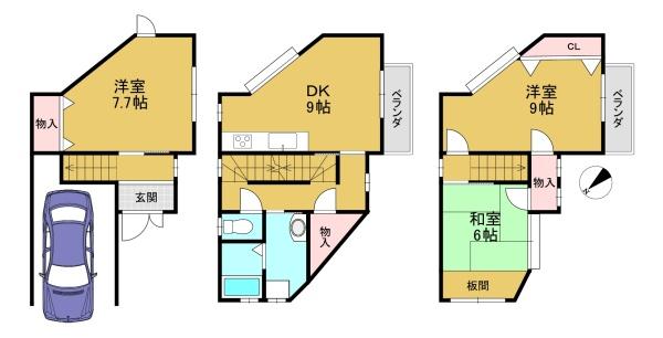京都市伏見区久我森の宮町の一戸建