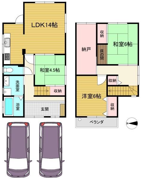 京都市南区上鳥羽南唐戸町の中古一戸建