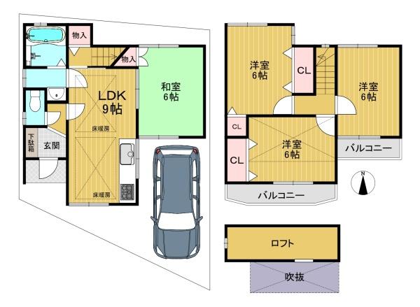 向日市上植野町伴田の中古一戸建