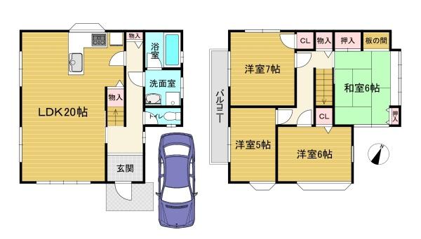 京都市伏見区久我御旅町の中古一戸建