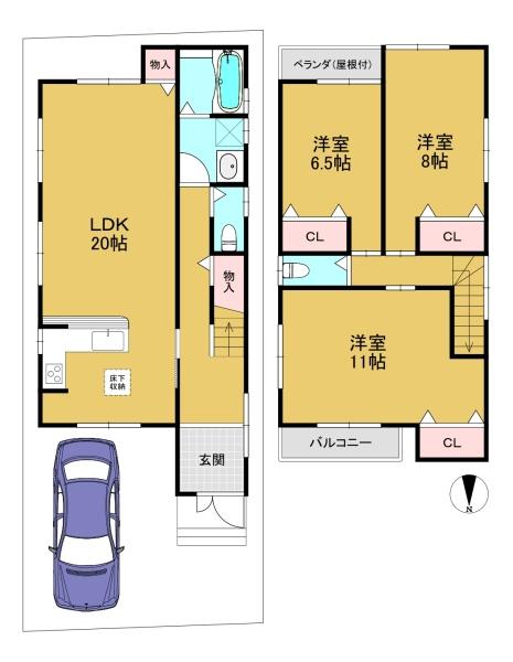 京都市伏見区久我石原町の新築一戸建