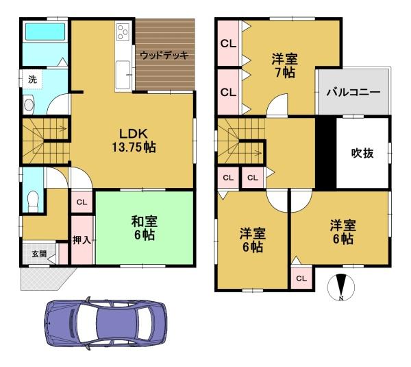 京都市伏見区羽束師菱川町の中古一戸建