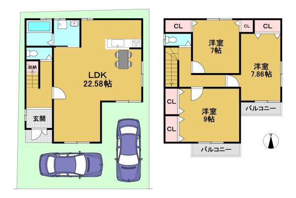 京都市伏見区久我本町の中古一戸建