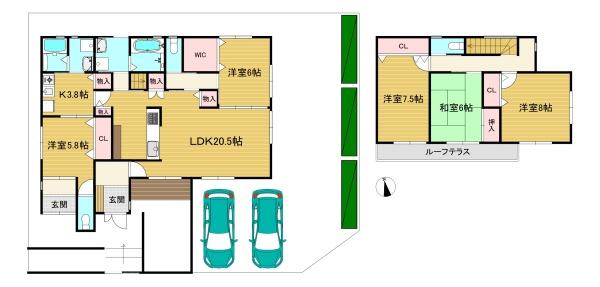 京都市伏見区久我御旅町の中古一戸建