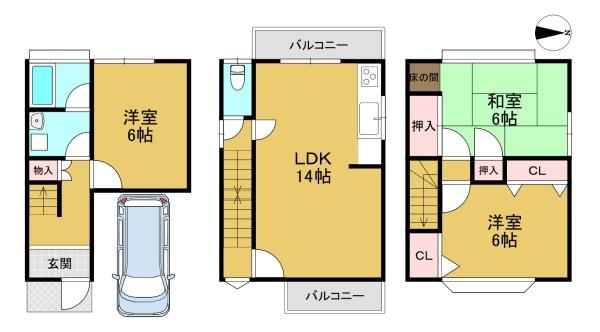 京都市伏見区羽束師志水町の中古一戸建