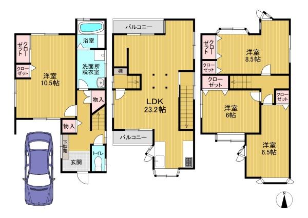 京都市伏見区久我森の宮町の中古一戸建