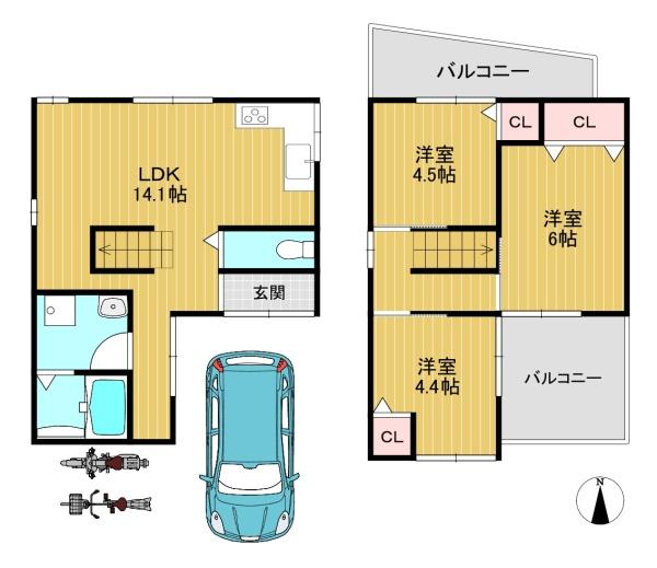 京都市伏見区久我本町の中古一戸建
