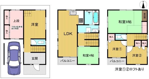 京都市伏見区羽束師菱川町の中古一戸建て