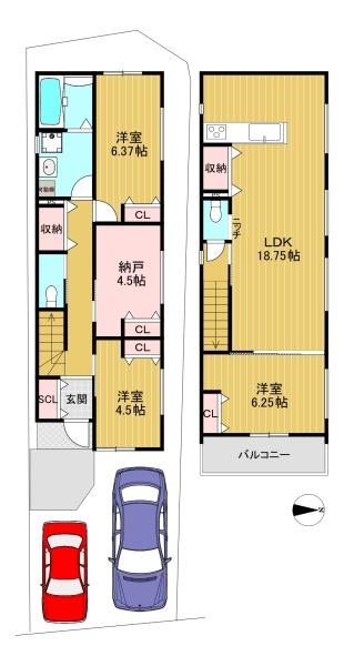 向日市寺戸町中垣内の新築一戸建