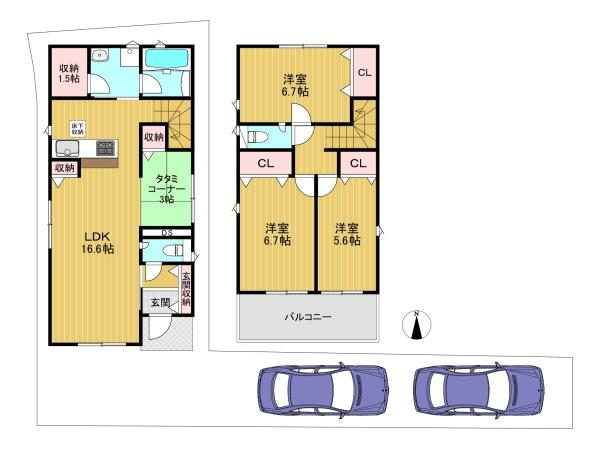 京都市伏見区羽束師菱川町の新築一戸建