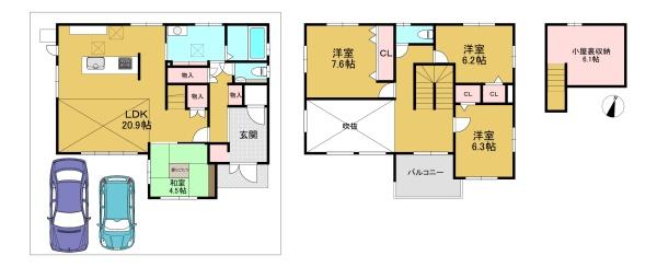 京都市伏見区羽束師古川町の新築一戸建
