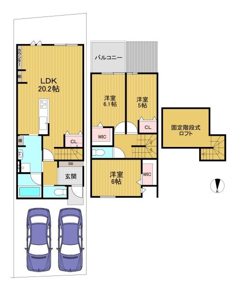京都市伏見区久我本町の新築一戸建