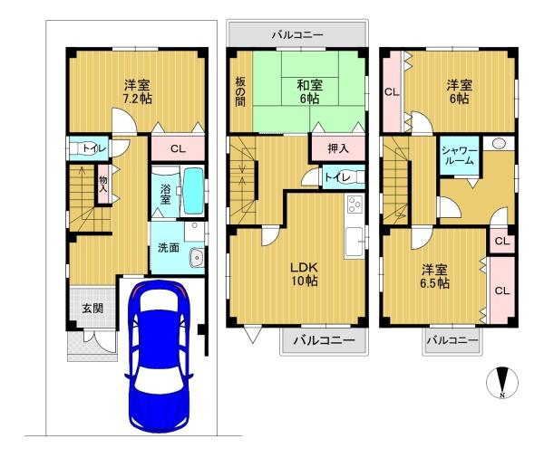 京都市伏見区羽束師菱川町の中古一戸建