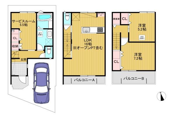 向日市寺戸町山縄手の新築一戸建
