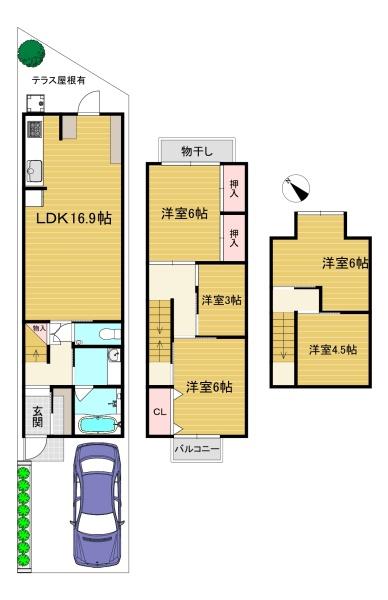 向日市物集女町南条の中古一戸建