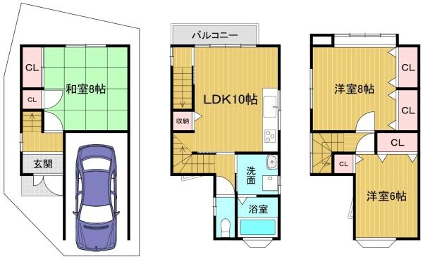 京都市伏見区久我森の宮町の中古一戸建