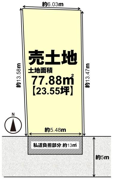 長岡京市一文橋１丁目の売土地