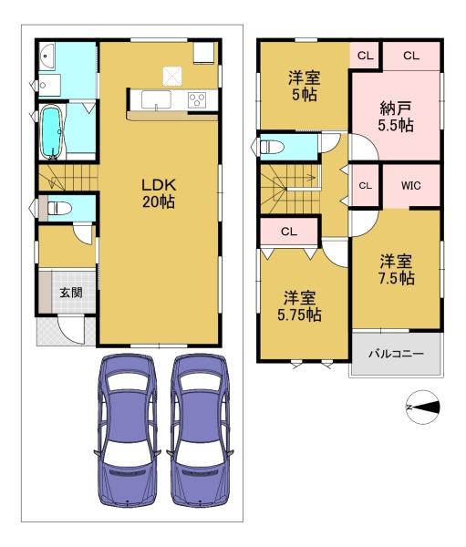 京都市伏見区久我御旅町の新築一戸建