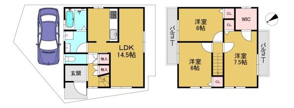 長岡京市今里４丁目の中古一戸建