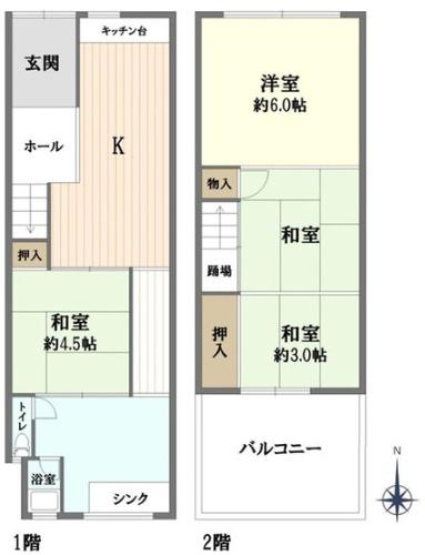 向日市寺戸町三ノ坪の中古一戸建
