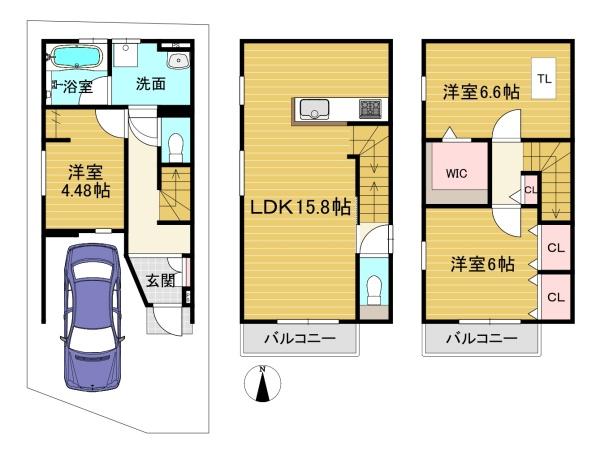 京都市南区久世中久町の新築一戸建