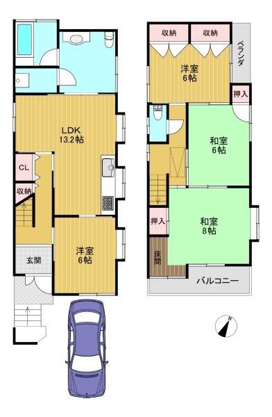 長岡京市長岡３丁目の中古一戸建