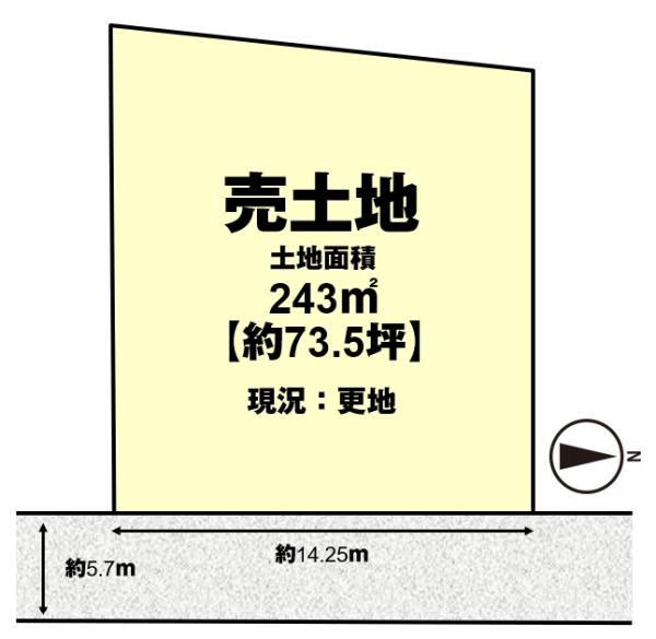 京都市西京区御陵溝浦町の売土地