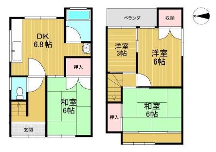京都市西京区桂千代原町の中古一戸建