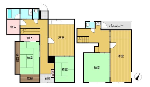 京都市西京区大枝南福西町2丁目の中古一戸建