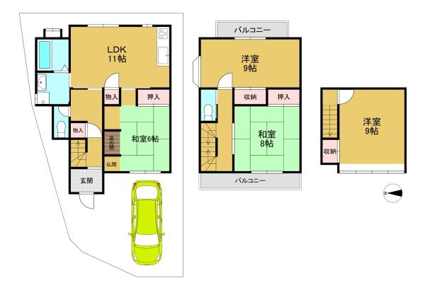 京都市西京区大原野上羽町の一戸建