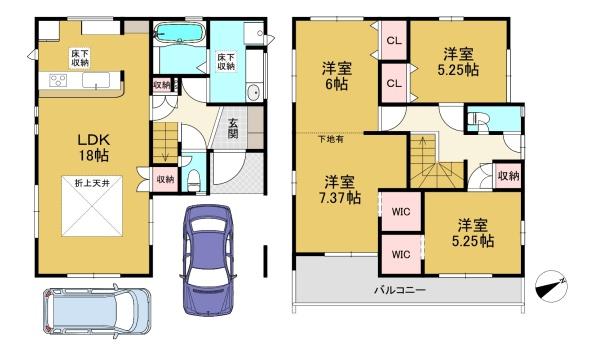 乙訓郡大山崎町字下植野小字二階下の新築一戸建
