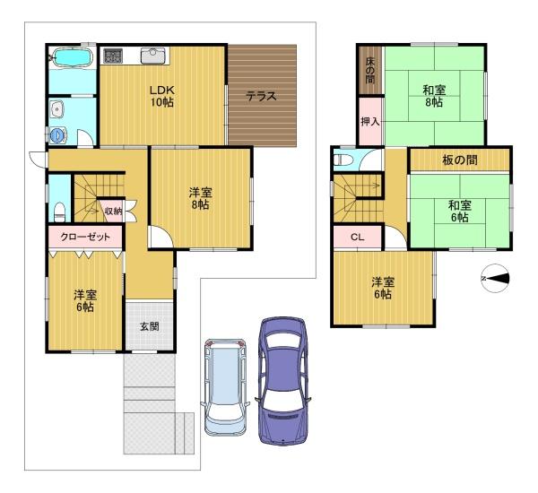 京都市西京区大枝北沓掛町３丁目の中古一戸建