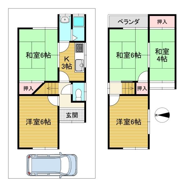向日市鶏冠井町沢ノ東の中古一戸建