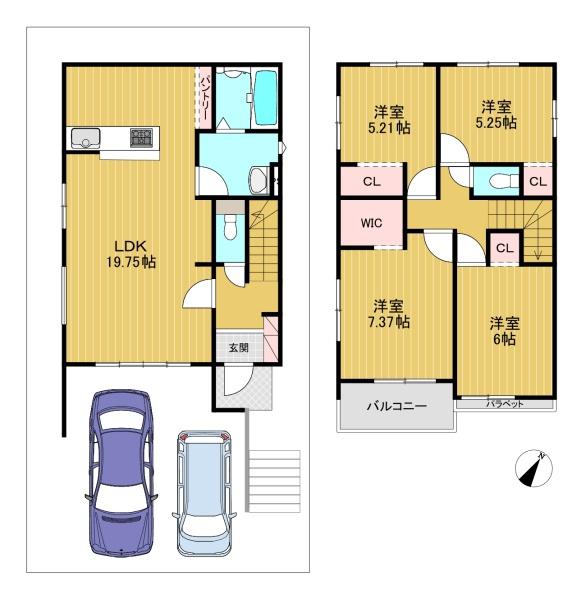 京都市西京区大原野西境谷町3丁目の新築一戸建