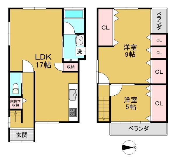 京都市西京区桂久方町の中古一戸建て