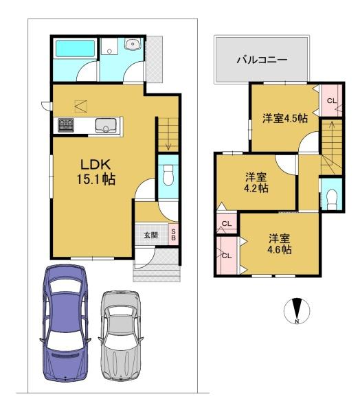 京都市西京区川島調子町の新築一戸建